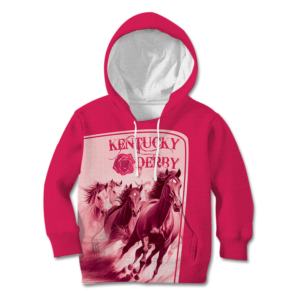 Kentucky Horse Racing Personalized Kid Hoodie Pink Out - Wonder Print Shop