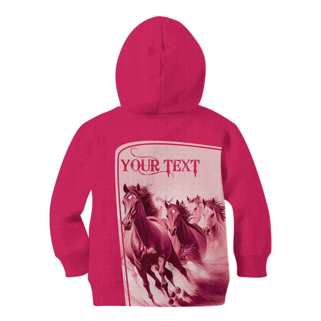 Kentucky Horse Racing Personalized Kid Hoodie Pink Out - Wonder Print Shop