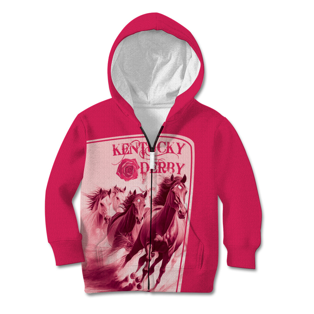 Kentucky Horse Racing Personalized Kid Hoodie Pink Out - Wonder Print Shop