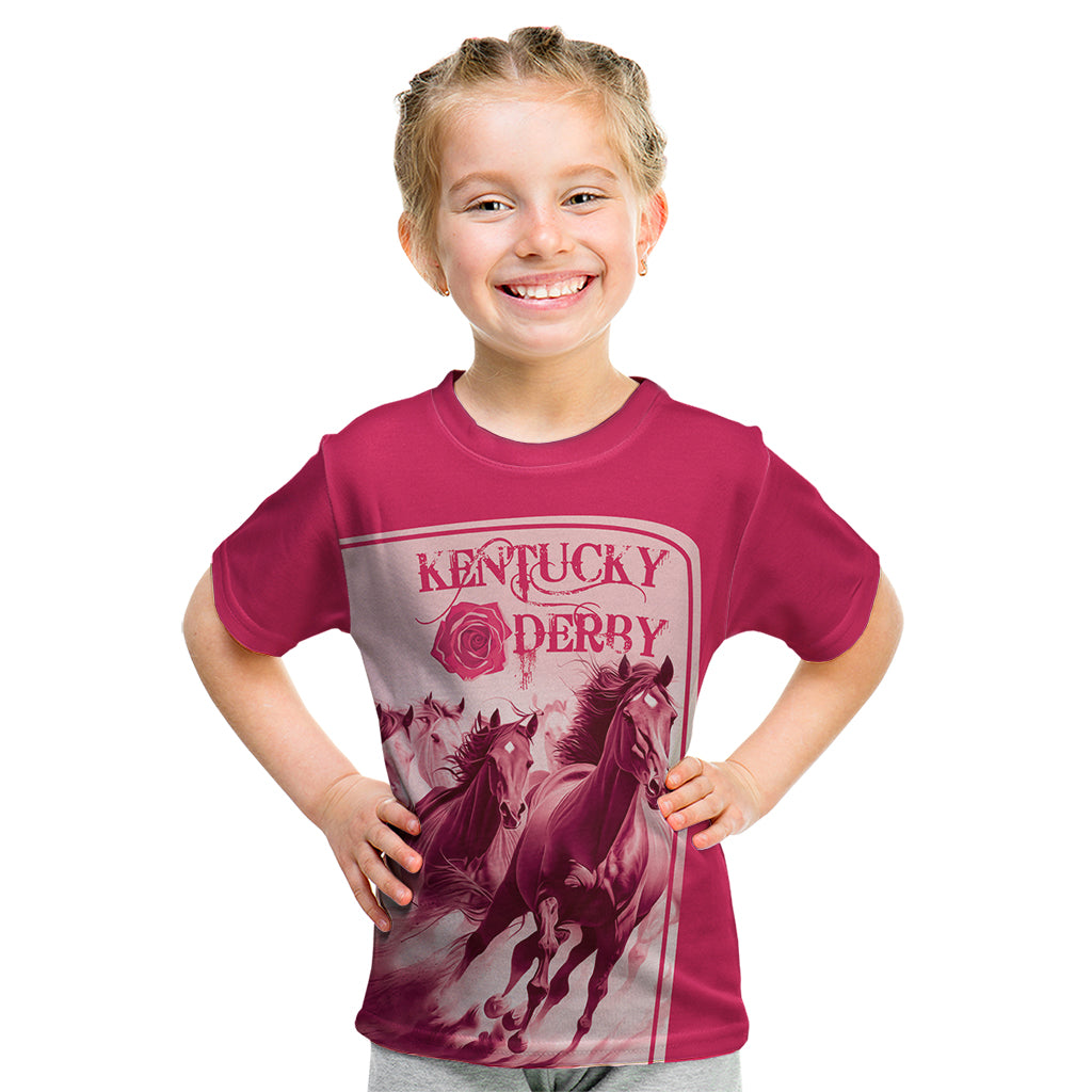 Kentucky Horse Racing Personalized Kid T Shirt Pink Out - Wonder Print Shop