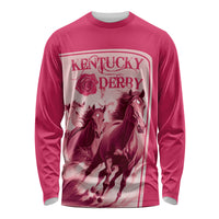 Kentucky Horse Racing Personalized Long Sleeve Shirt Pink Out - Wonder Print Shop