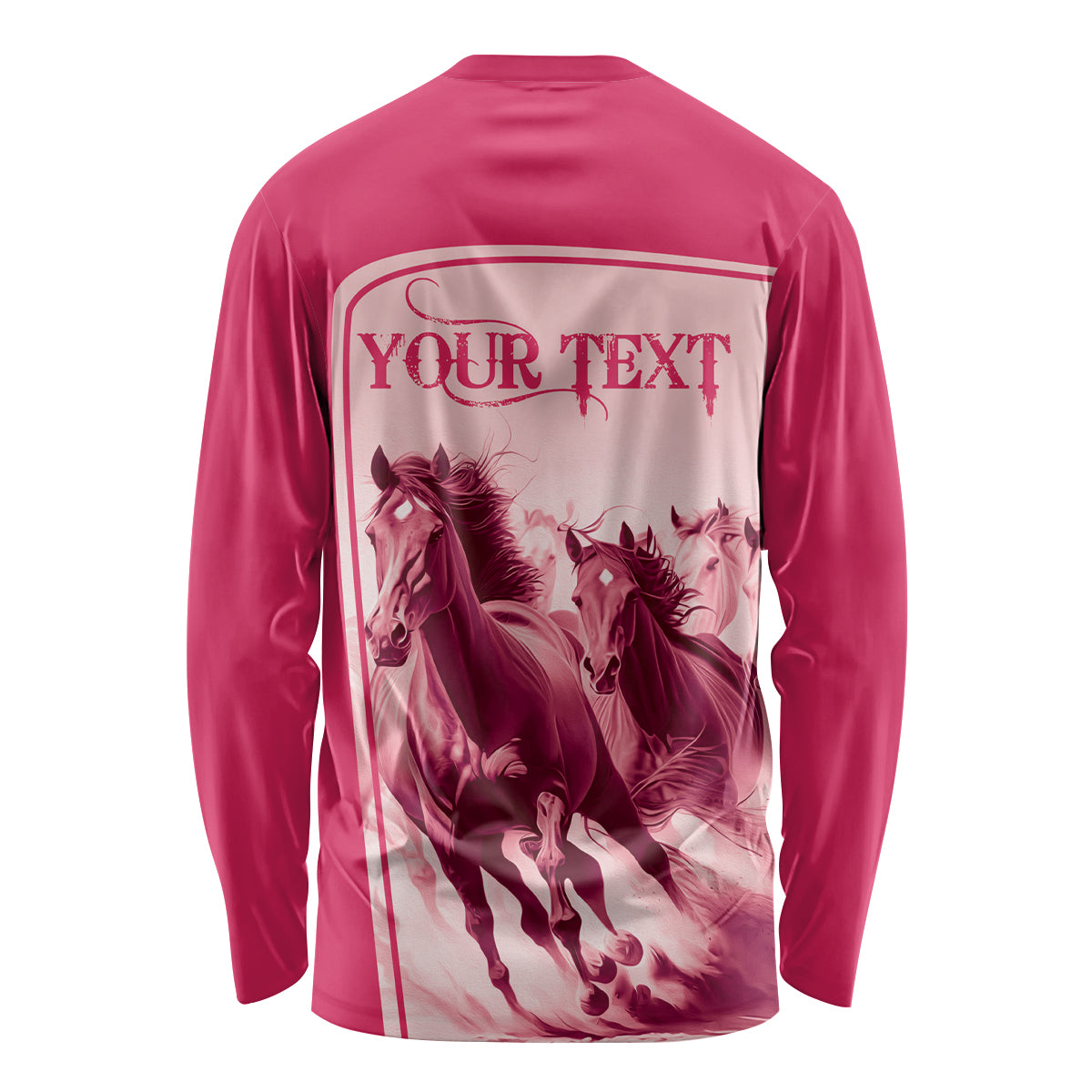 Kentucky Horse Racing Personalized Long Sleeve Shirt Pink Out - Wonder Print Shop
