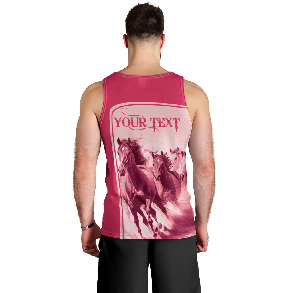 Kentucky Horse Racing Personalized Men Tank Top Pink Out - Wonder Print Shop