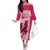 Kentucky Horse Racing Personalized Off The Shoulder Long Sleeve Dress Pink Out - Wonder Print Shop