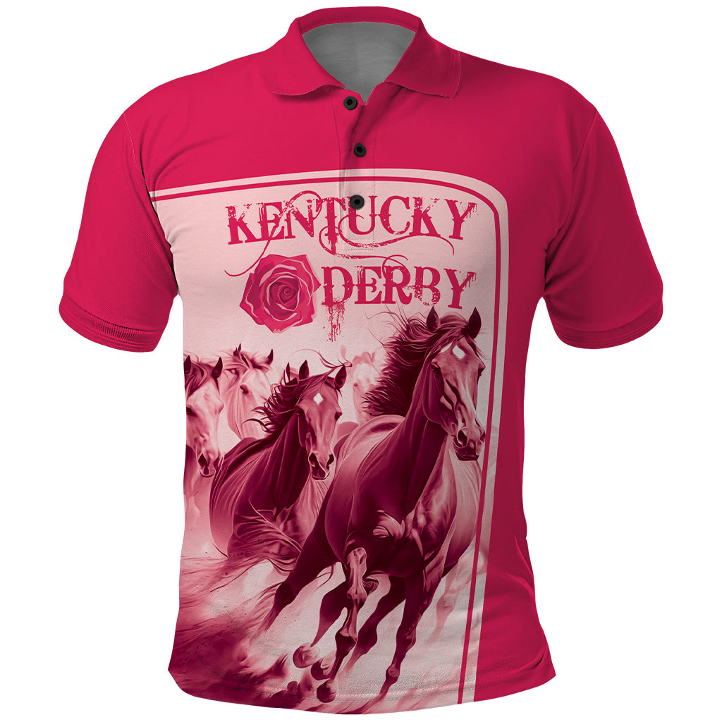 Kentucky Horse Racing Personalized Polo Shirt Pink Out - Wonder Print Shop