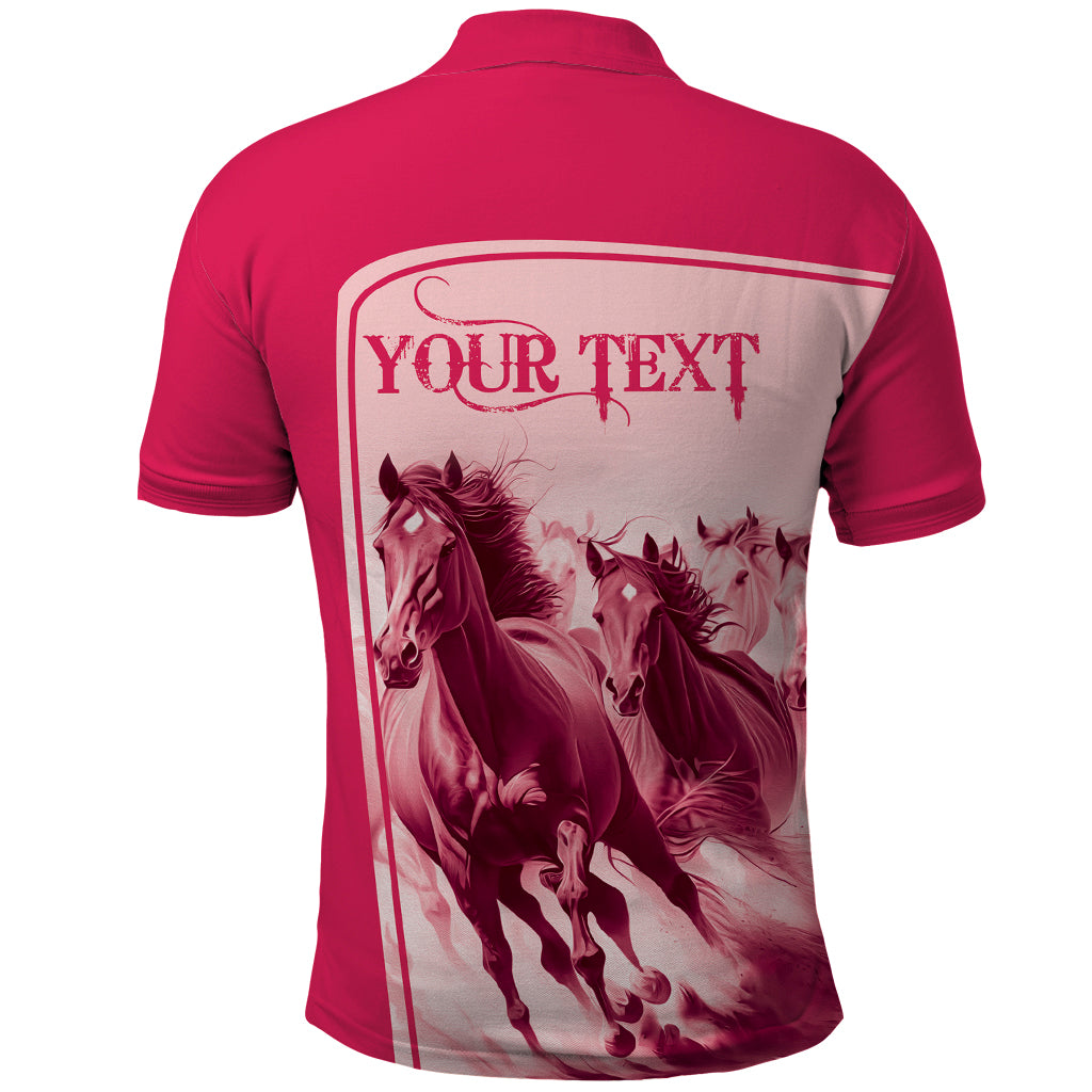 Kentucky Horse Racing Personalized Polo Shirt Pink Out - Wonder Print Shop