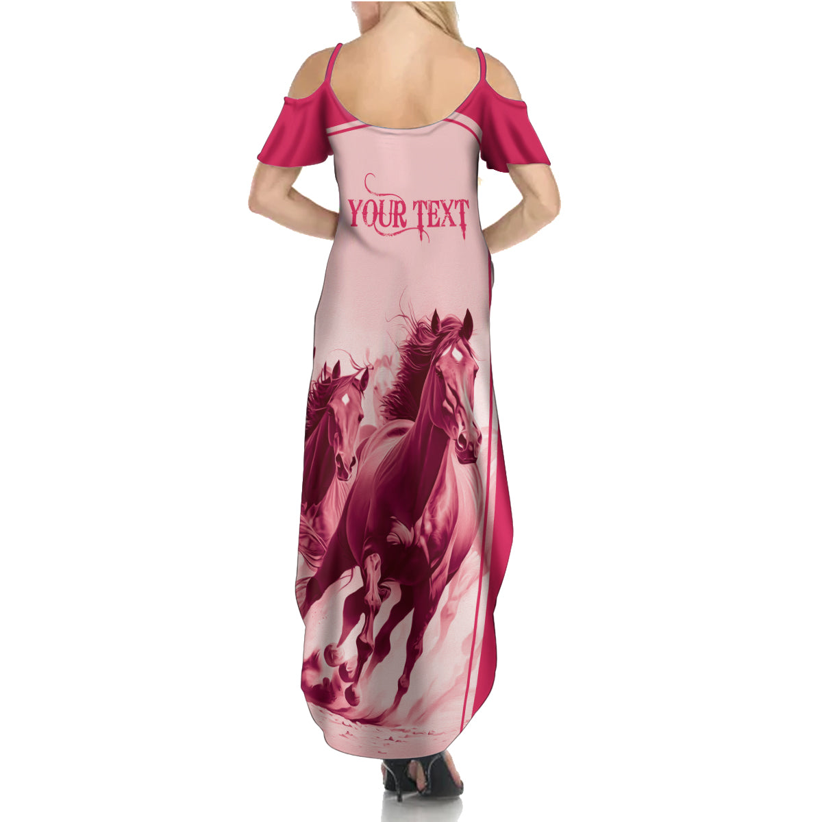 Kentucky Horse Racing Personalized Summer Maxi Dress Pink Out - Wonder Print Shop