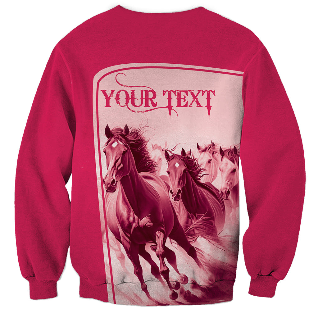 Kentucky Horse Racing Personalized Sweatshirt Pink Out - Wonder Print Shop