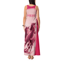 Kentucky Horse Racing Personalized Tank Maxi Dress Pink Out - Wonder Print Shop