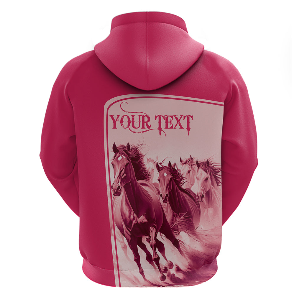 Kentucky Horse Racing Personalized Zip Hoodie Pink Out - Wonder Print Shop