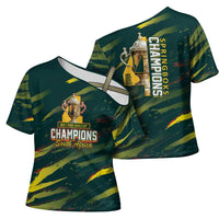 South African Four-time Champions Cross Shoulder Shirt World Rugby Team Springboks