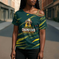 South African Four-time Champions Cross Shoulder Shirt World Rugby Team Springboks