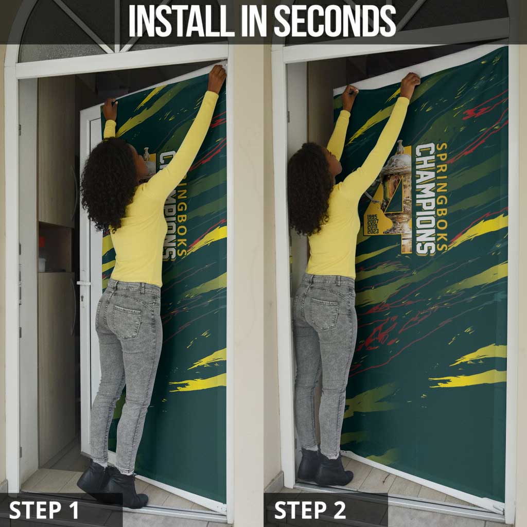 South African Four-time Champions Door Cover World Rugby Team Springboks