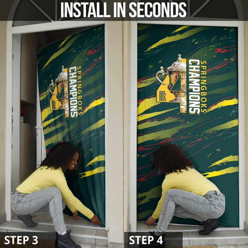South African Four-time Champions Door Cover World Rugby Team Springboks