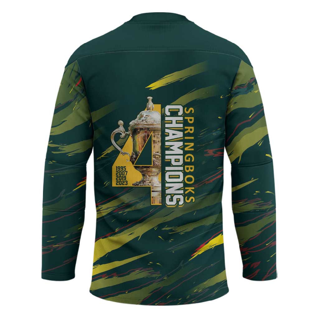 South African Four-time Champions Hockey Jersey World Rugby Team Springboks