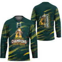 South African Four-time Champions Hockey Jersey World Rugby Team Springboks