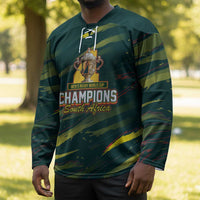 South African Four-time Champions Hockey Jersey World Rugby Team Springboks