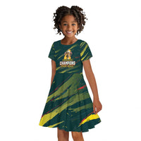South African Four-time Champions Kid Short Sleeve Dress World Rugby Team Springboks