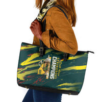 South African Four-time Champions Leather Tote Bag World Rugby Team Springboks