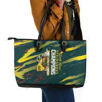 South African Four-time Champions Leather Tote Bag World Rugby Team Springboks