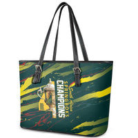 South African Four-time Champions Leather Tote Bag World Rugby Team Springboks