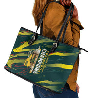South African Four-time Champions Leather Tote Bag World Rugby Team Springboks