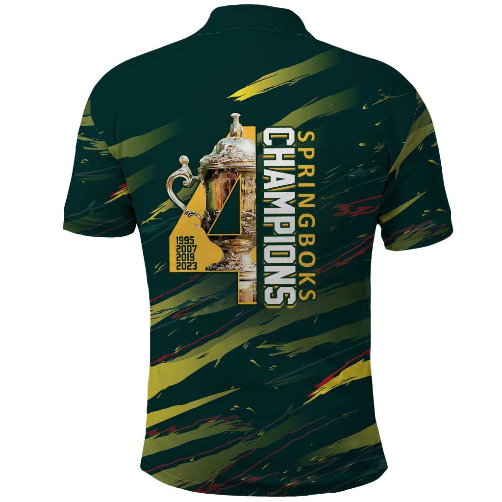South African Four-time Champions Polo Shirt World Rugby Team Springboks