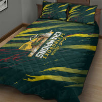 South African Four-time Champions Quilt Bed Set World Rugby Team Springboks