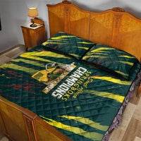 South African Four-time Champions Quilt Bed Set World Rugby Team Springboks