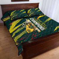 South African Four-time Champions Quilt Bed Set World Rugby Team Springboks