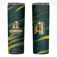 South African Four-time Champions Skinny Tumbler World Rugby Team Springboks