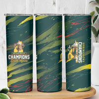 South African Four-time Champions Skinny Tumbler World Rugby Team Springboks