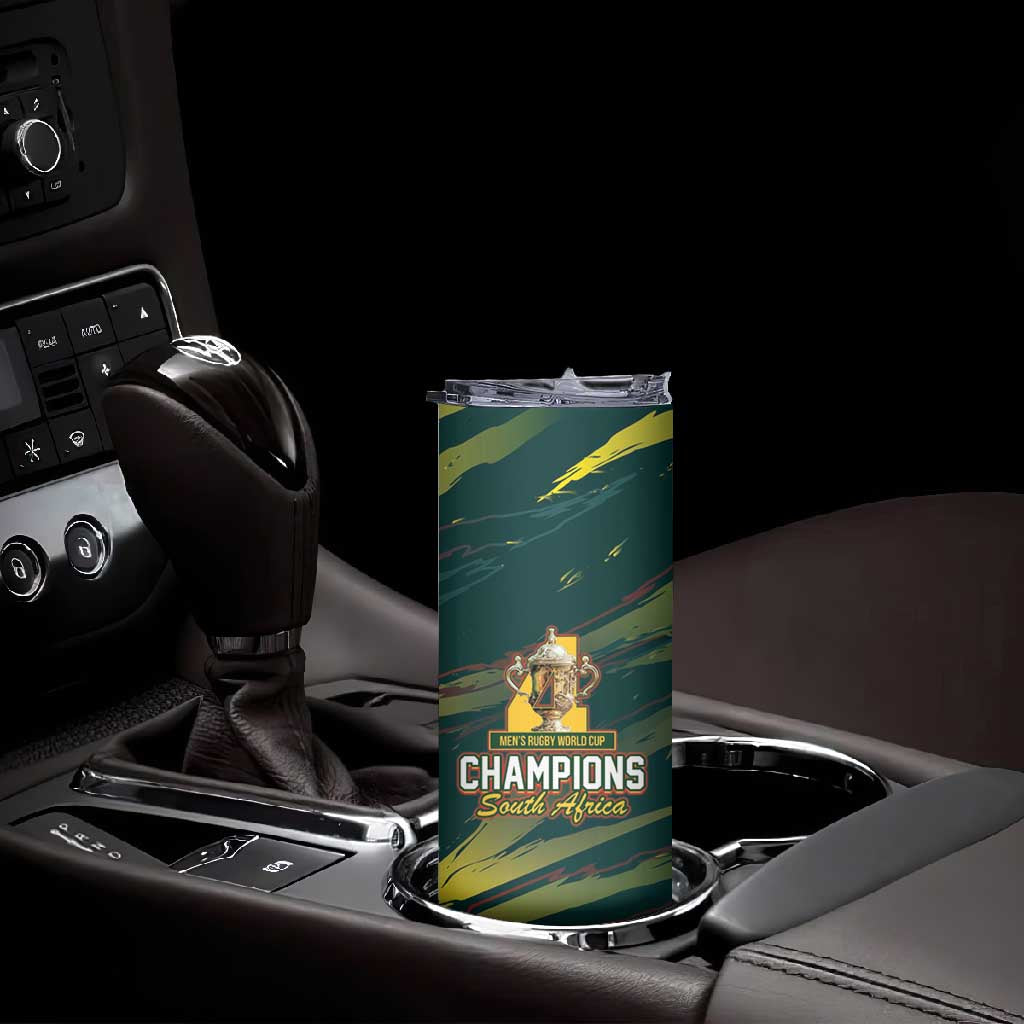 South African Four-time Champions Skinny Tumbler World Rugby Team Springboks