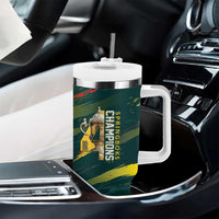 South African Four-time Champions Tumbler With Handle World Rugby Team Springboks