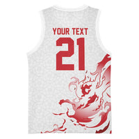 Custom England Rugby Pride Basketball Jersey Tudor Rose Flame Fire Style