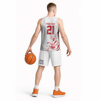 Custom England Rugby Pride Basketball Jersey Tudor Rose Flame Fire Style