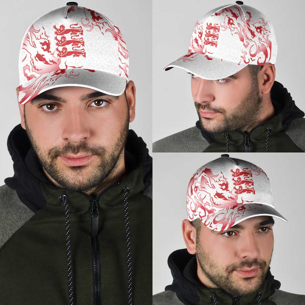 England Rugby Pride Classic Cap Tudor Rose Flame Fire Style