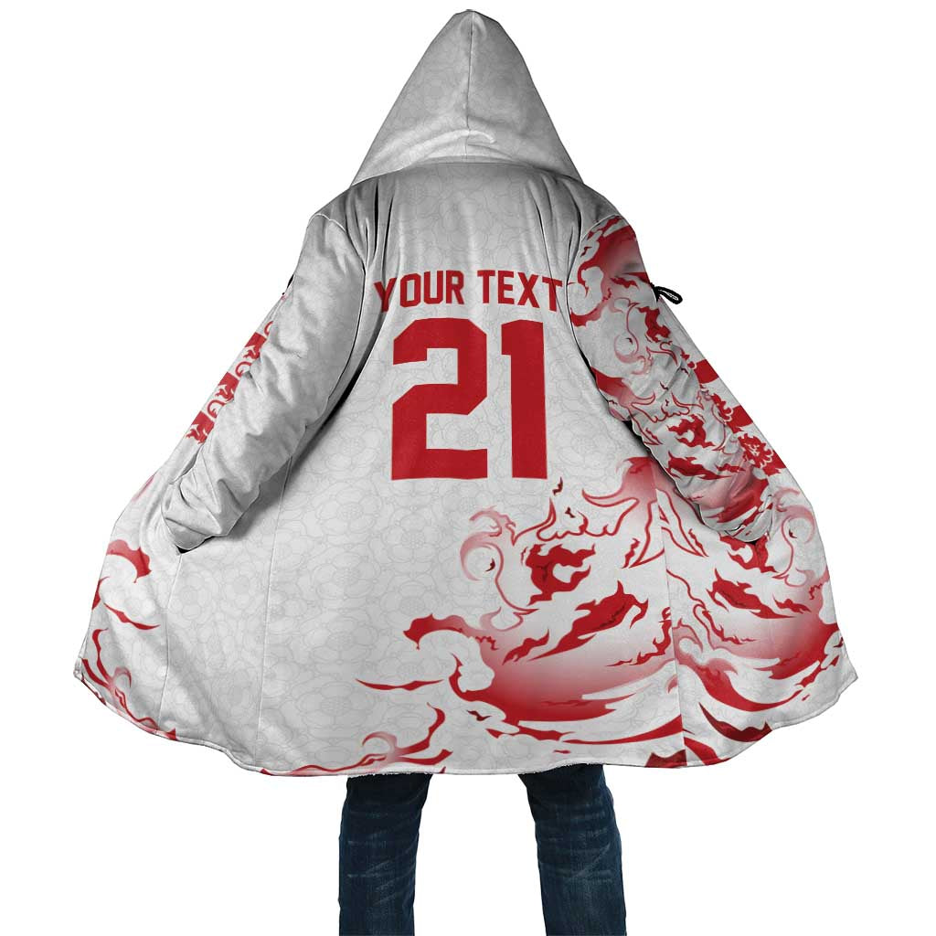 Custom England Rugby Pride Cloak Tudor Rose Flame Fire Style