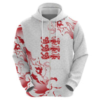 Custom England Rugby Pride Hoodie Tudor Rose Flame Fire Style