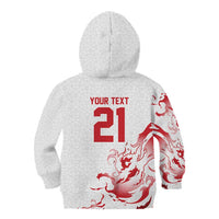 Custom England Rugby Pride Kid Hoodie Tudor Rose Flame Fire Style