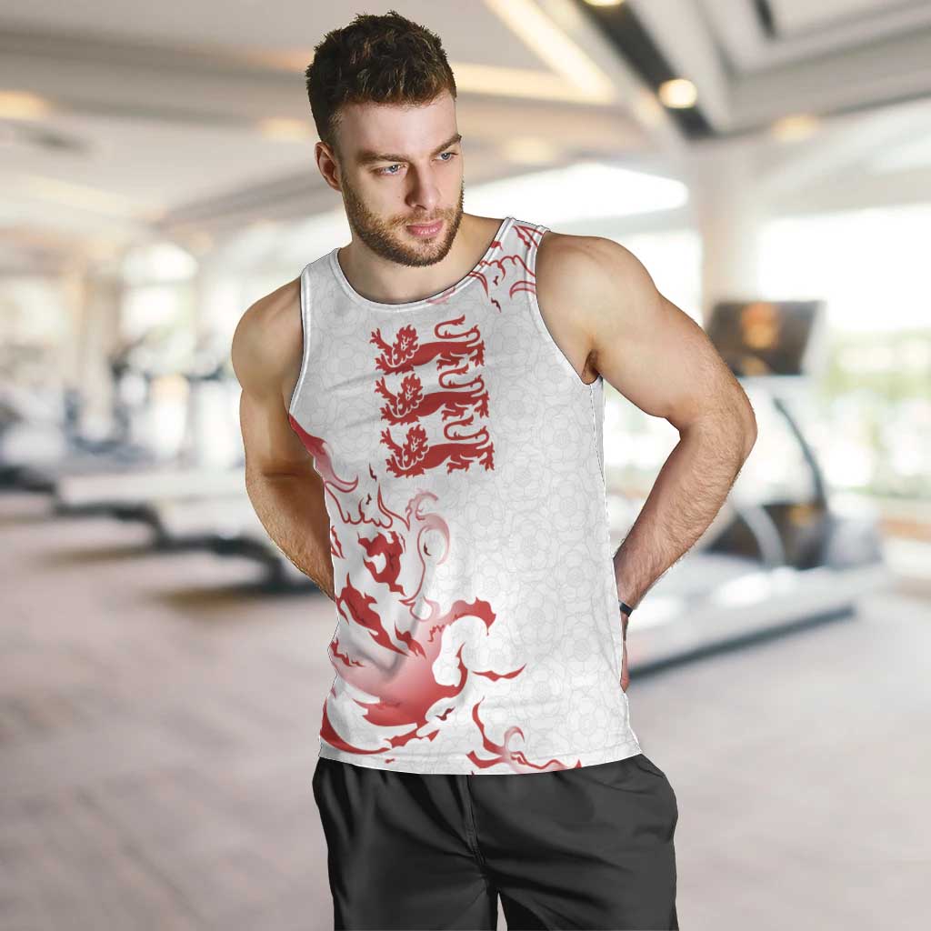 Custom England Rugby Pride Men Tank Top Tudor Rose Flame Fire Style