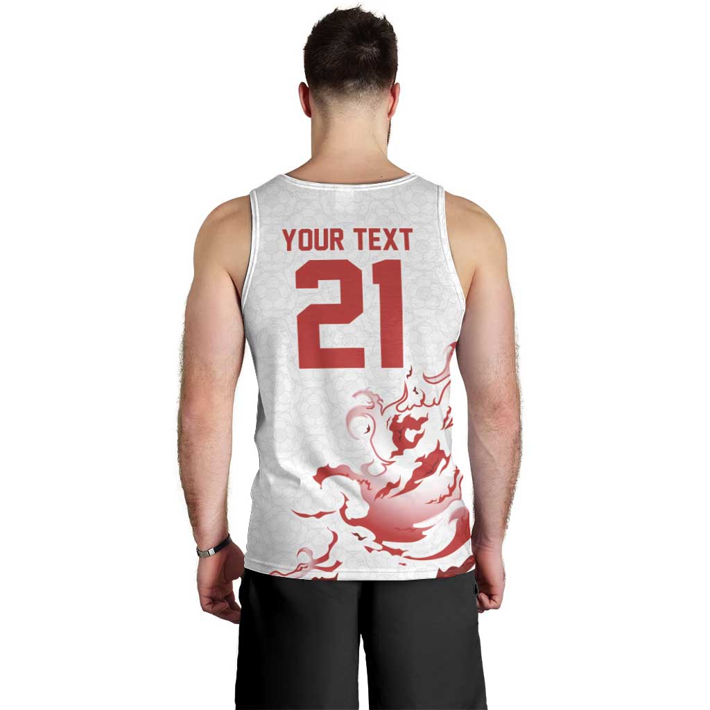 Custom England Rugby Pride Men Tank Top Tudor Rose Flame Fire Style