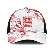 England Rugby Pride Mesh Trucker Cap Tudor Rose Flame Fire Style