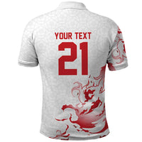 Custom England Rugby Pride Polo Shirt Tudor Rose Flame Fire Style