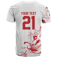 Custom England Rugby Pride T Shirt Tudor Rose Flame Fire Style