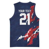 Custom France Rugby Pride Basketball Jersey XV de France Flame Fire Style