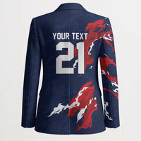 Custom France Rugby Pride Blazer XV de France Flame Fire Style