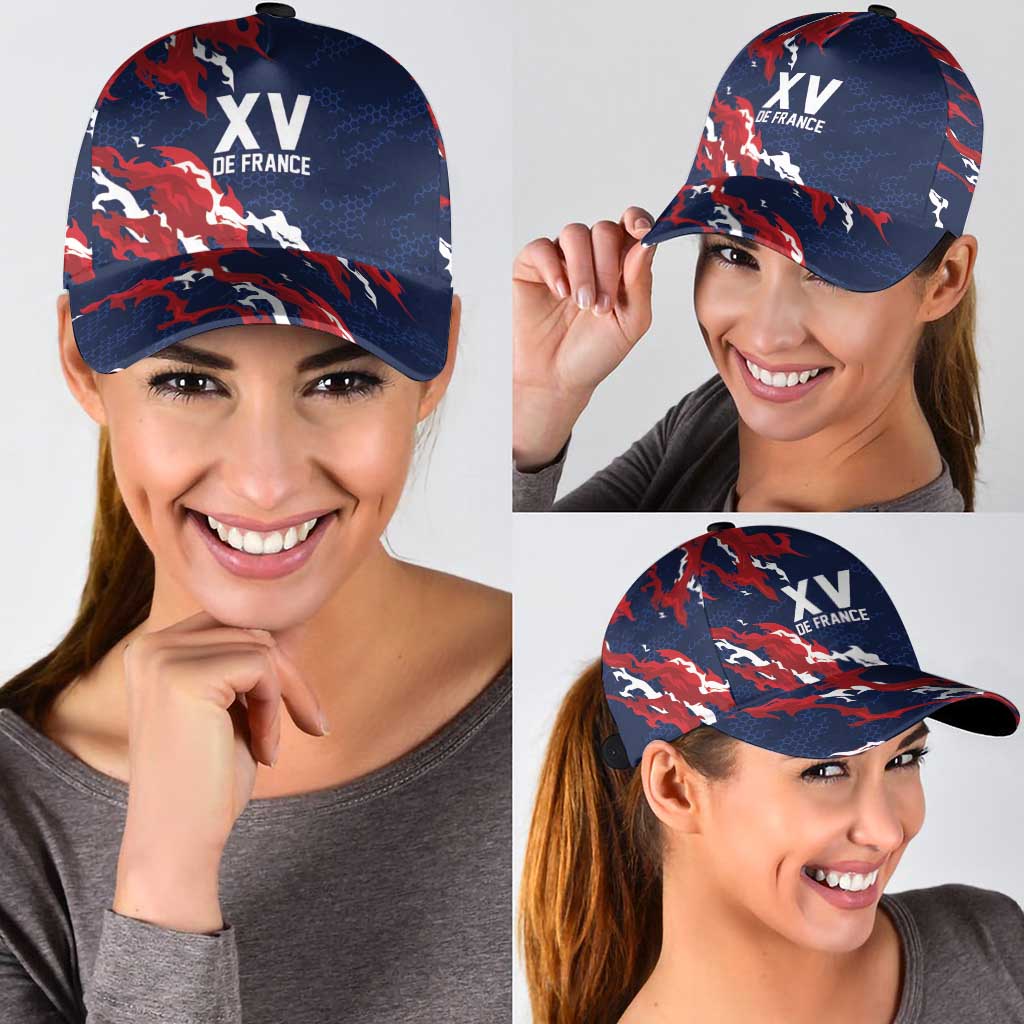 France Rugby Pride Classic Cap XV de France Flame Fire Style