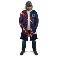 Custom France Rugby Pride Cloak XV de France Flame Fire Style