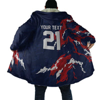 Custom France Rugby Pride Cloak XV de France Flame Fire Style